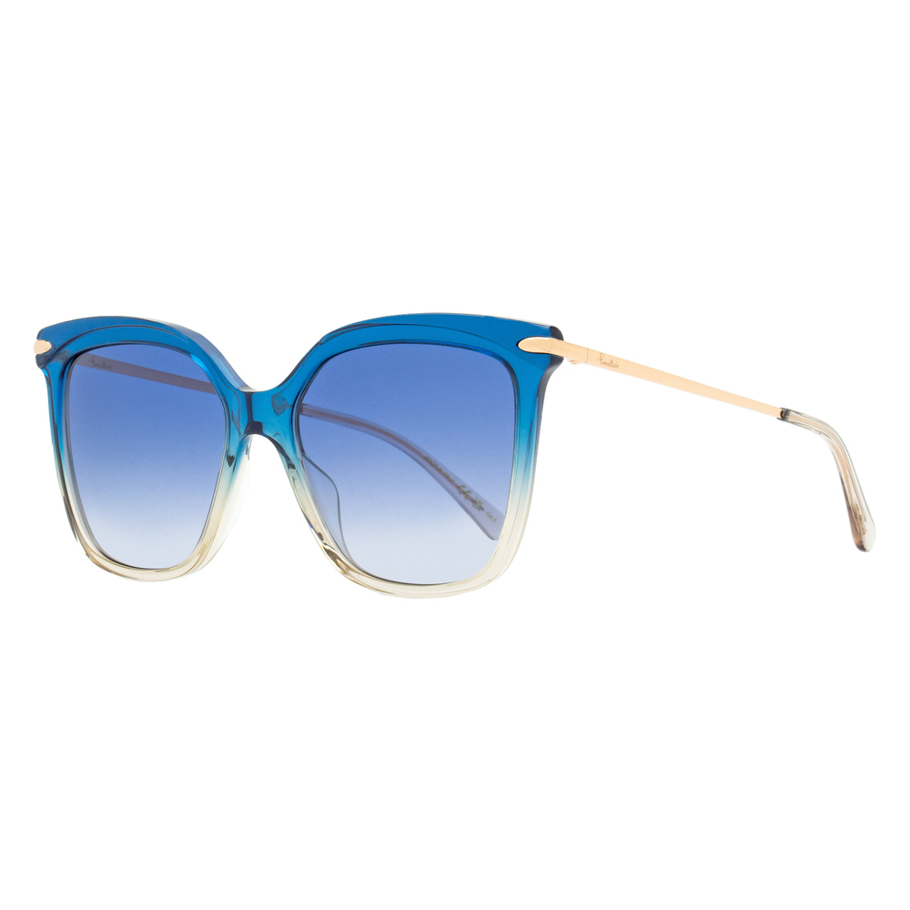 Pomellato Square Sunglasses PM0093S 005 Blue/Tan 54mm